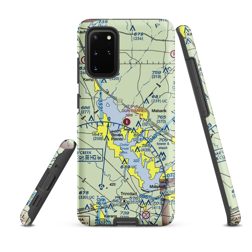 Harbor Point Airport (US-0132) VFR Sectional Samsung Phone Case Samsung Galaxy S20 Plus model shown