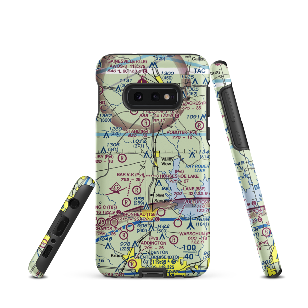 Hardy Field (3XA1) VFR Sectional Samsung Phone Case Samsung Galaxy S10 Plus model shown