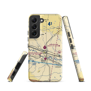 Harlem Airport (48S) VFR Sectional Samsung Phone Case