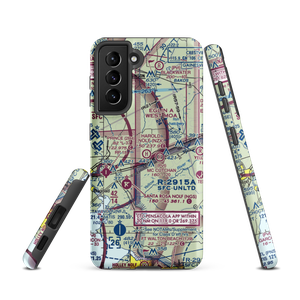 Harold Nolf Heliport (NZX) VFR Sectional Samsung Phone Case