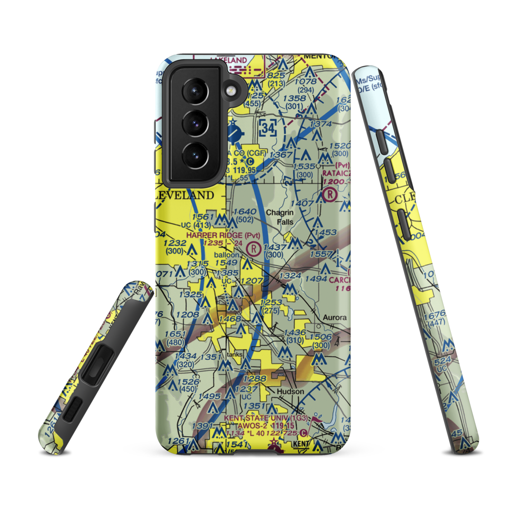 Harper Ridge Airport (67OH) VFR Sectional Samsung Phone Case Samsung Galaxy S21 FE model shown