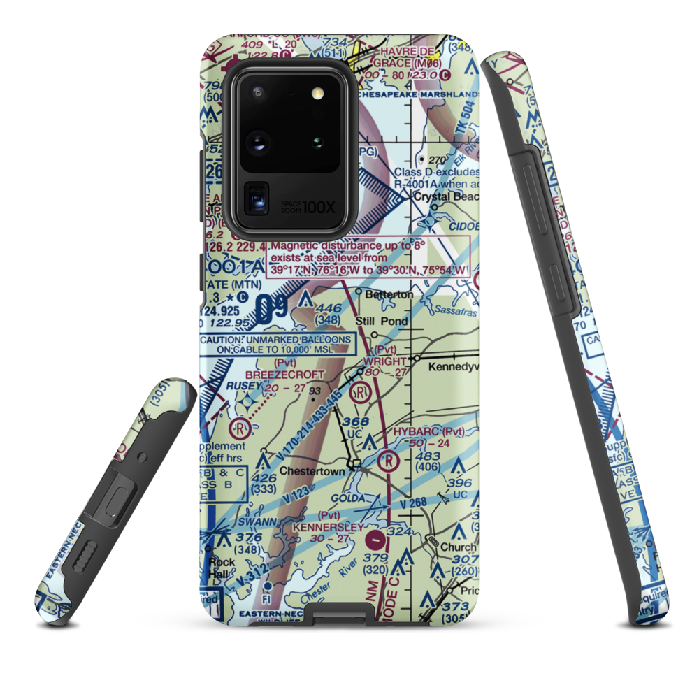 Harris Airport (MD69) VFR Sectional Samsung Phone Case Samsung Galaxy S20 Ultra model shown