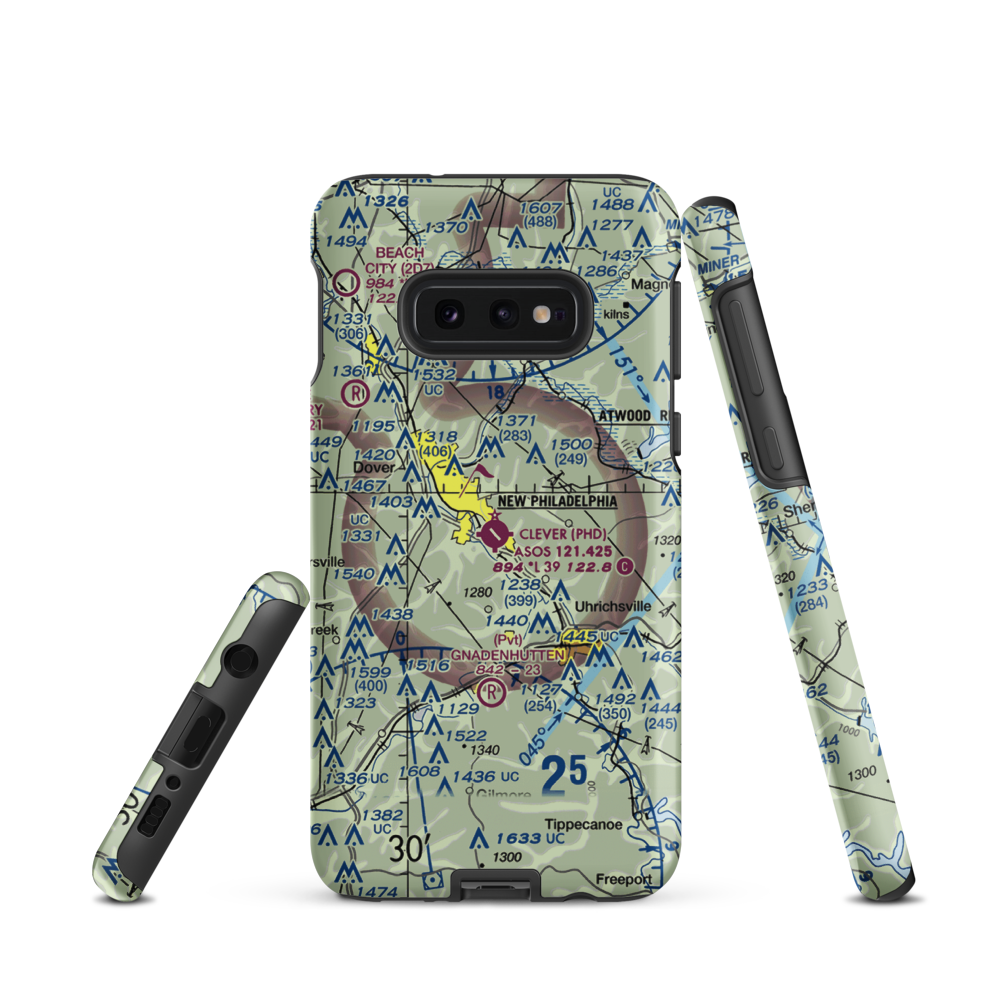 Harry Clever Field (PHD) VFR Sectional Samsung Phone Case Samsung Galaxy S10 Plus model shown