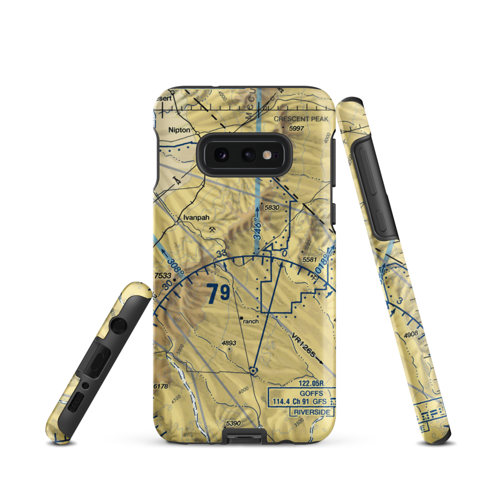 Hart Mine Airport (9CL4) VFR Sectional Samsung Phone Case Samsung Galaxy S10e model shown