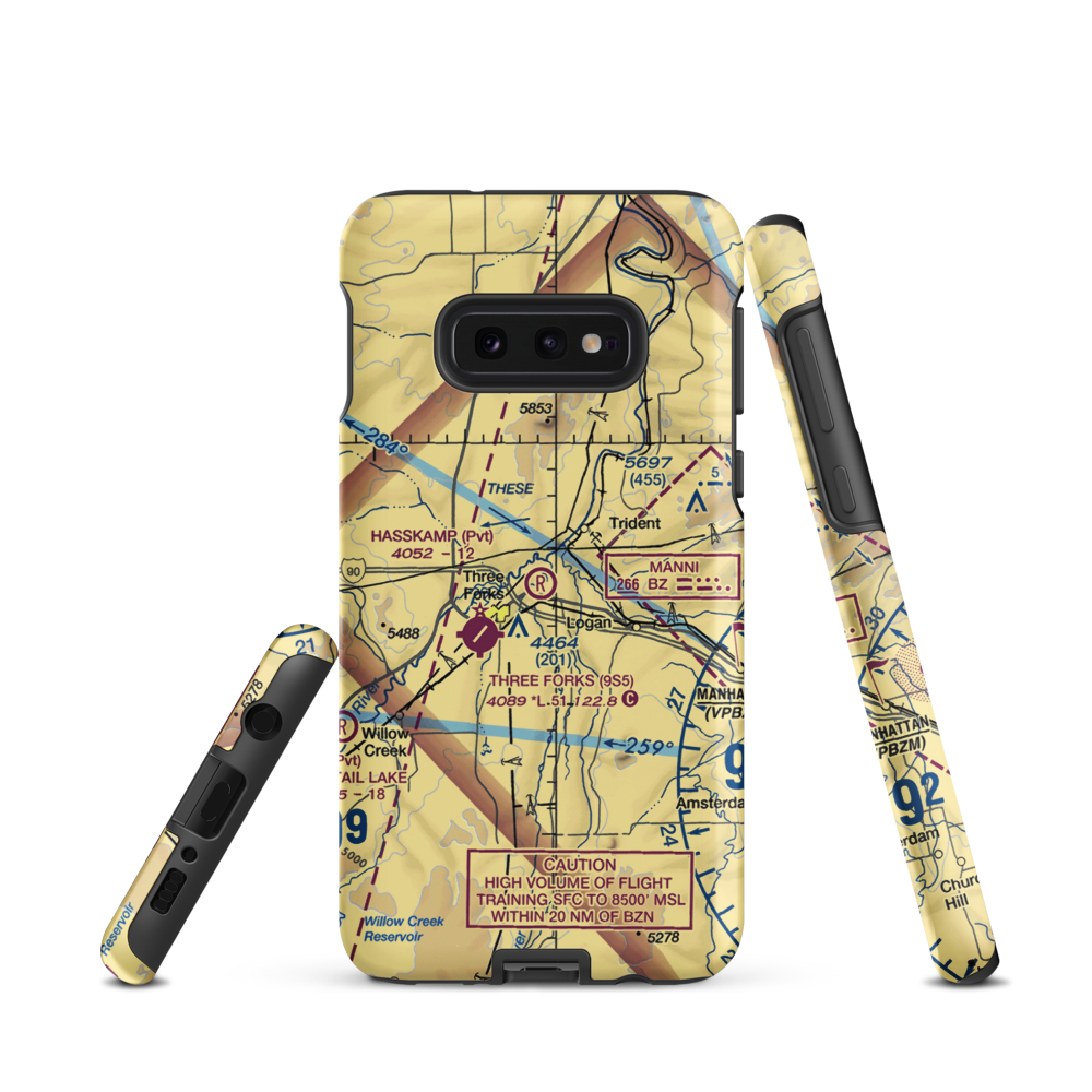 Hasskamp STOLport (MT42) VFR Sectional Samsung Phone Case Samsung Galaxy S10e model shown