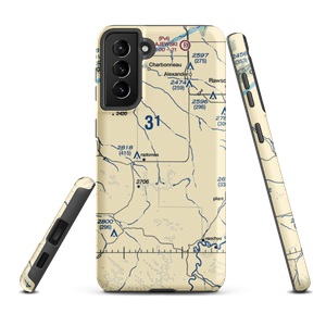 Haugen's Airport (7ND7) VFR Sectional Samsung Phone Case