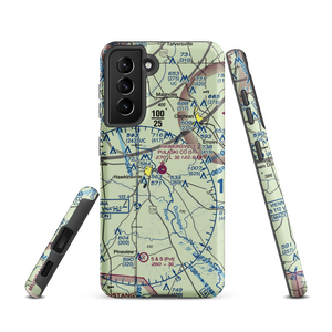 Hawkinsville Pulaski County Airport (51A) VFR Sectional Samsung Phone Case