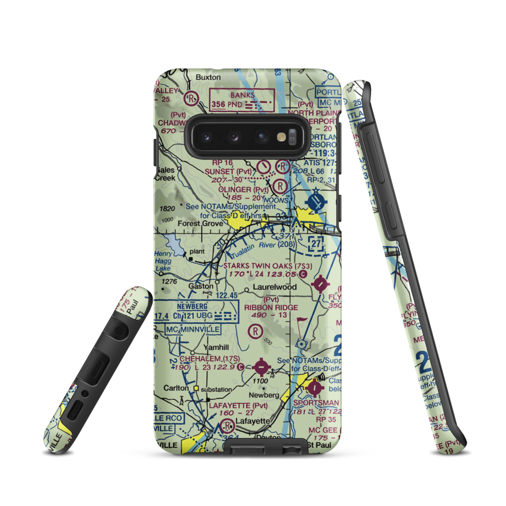 Hayden Mountain Airport (06OR) VFR Sectional Samsung Phone Case Samsung Galaxy S10 model shown