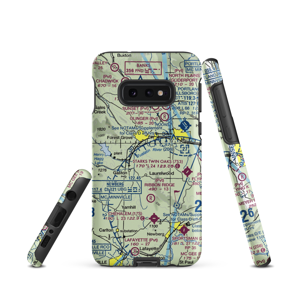 Hayden Mountain Airport (06OR) VFR Sectional Samsung Phone Case Samsung Galaxy S10e model shown