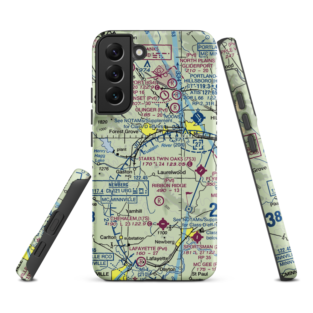 Hayden Mountain Airport (06OR) VFR Sectional Samsung Phone Case Samsung Galaxy S22 Plus model shown
