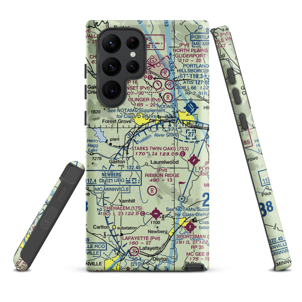 Hayden Mountain Airport (06OR) VFR Sectional Samsung Phone Case Samsung Galaxy S22 Ultra model shown