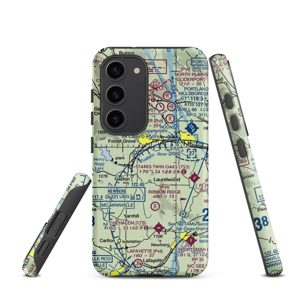 Hayden Mountain Airport (06OR) VFR Sectional Samsung Phone Case Samsung Galaxy S23 model shown