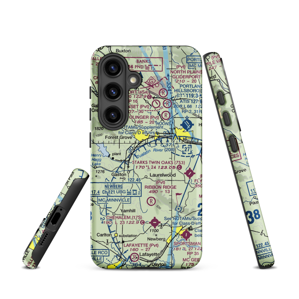 Hayden Mountain Airport (06OR) VFR Sectional Samsung Phone Case Samsung Galaxy S24 model shown