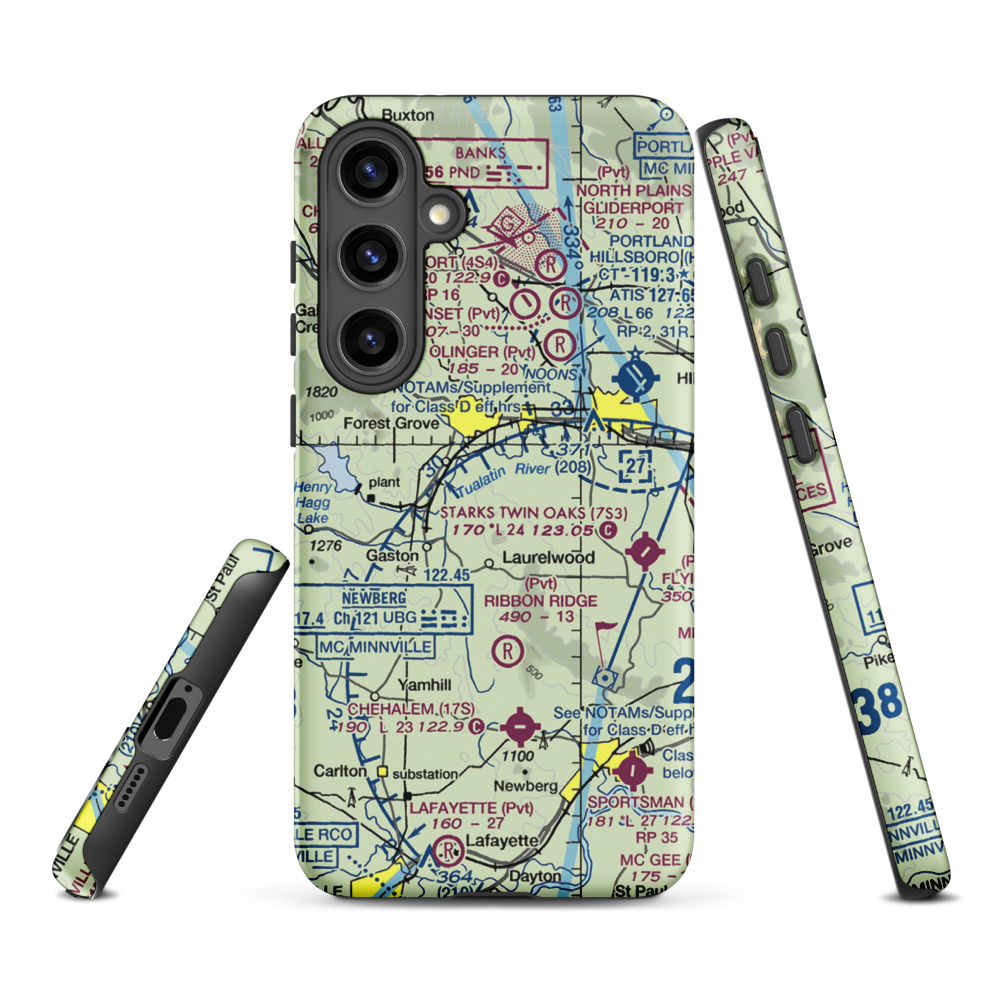 Hayden Mountain Airport (06OR) VFR Sectional Samsung Phone Case Samsung Galaxy S24 Plus model shown