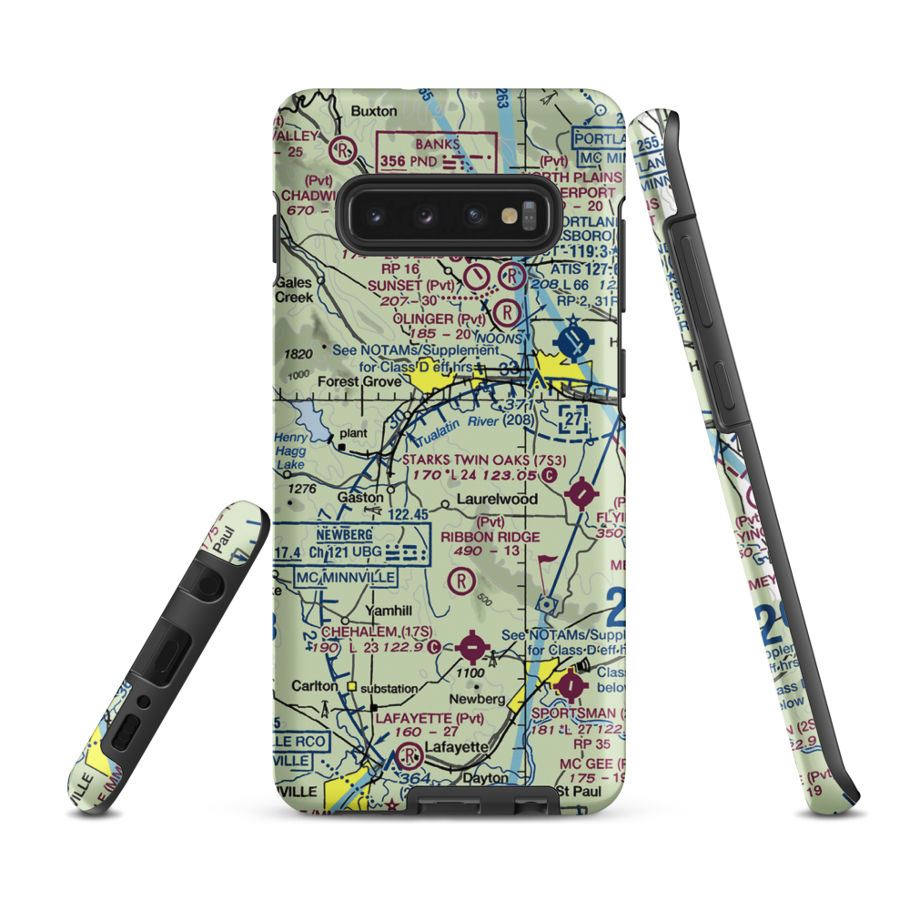Hayden Mountain Airport (06OR) VFR Sectional Samsung Phone Case Samsung Galaxy S10 Plus model shown