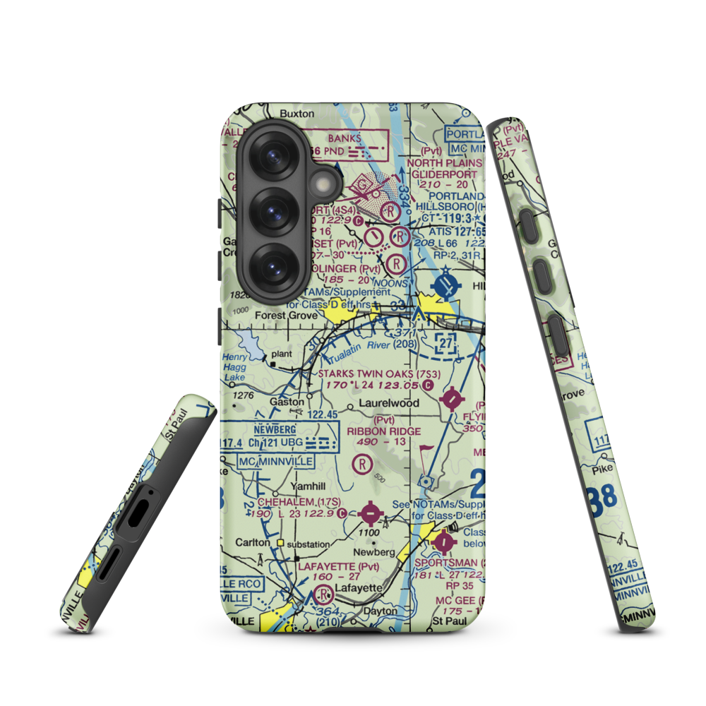 Hayden Mountain Airport (06OR) VFR Sectional Samsung Phone Case Samsung Galaxy S25 model shown