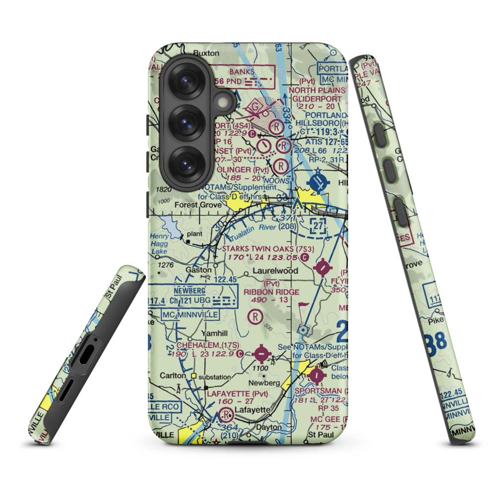 Hayden Mountain Airport (06OR) VFR Sectional Samsung Phone Case Samsung Galaxy S25 Plus model shown