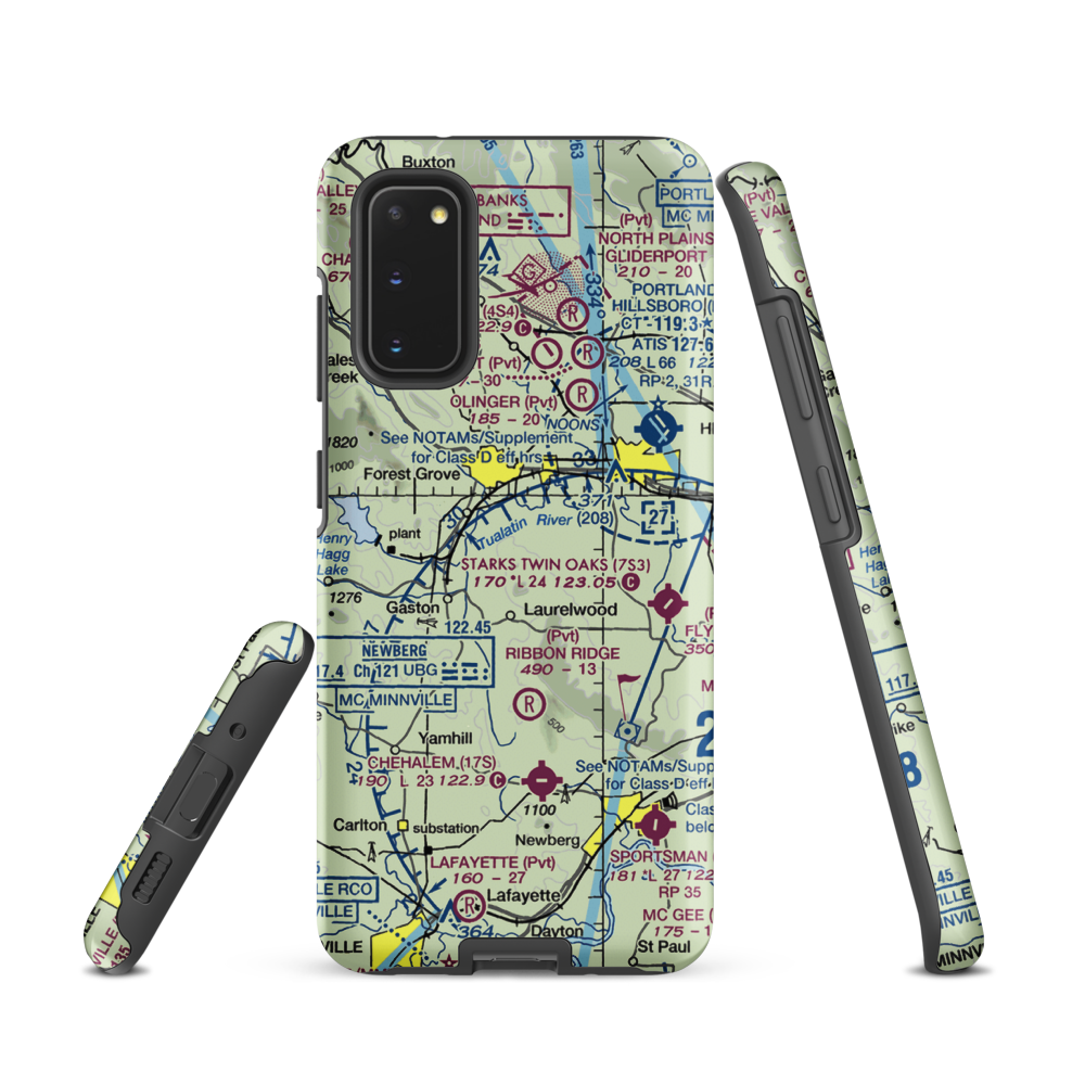 Hayden Mountain Airport (06OR) VFR Sectional Samsung Phone Case Samsung Galaxy S20 model shown
