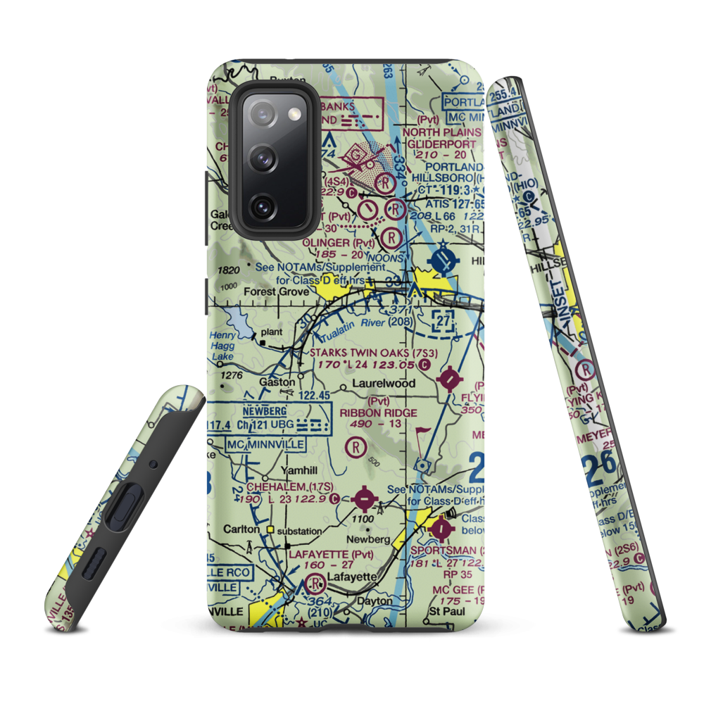 Hayden Mountain Airport (06OR) VFR Sectional Samsung Phone Case Samsung Galaxy S20 FE model shown