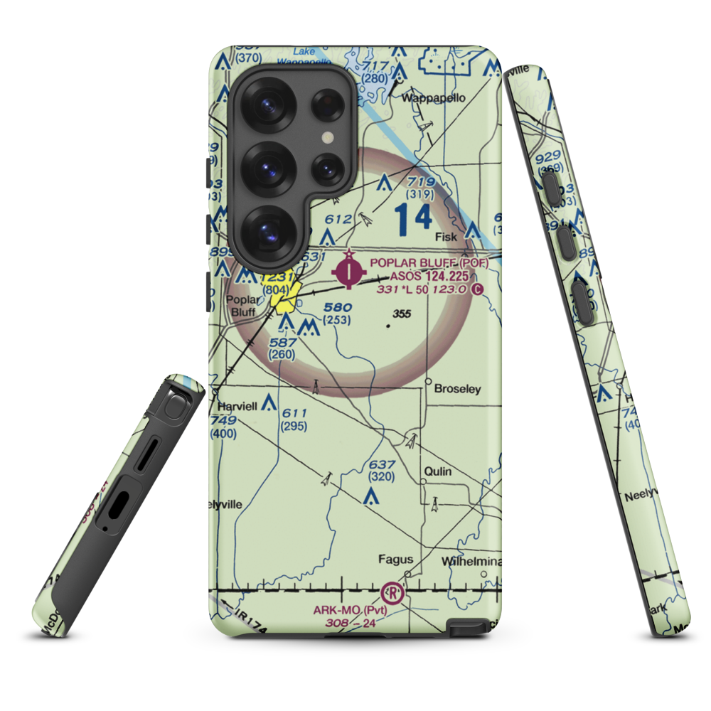Hayes Field (MO67) VFR Sectional Samsung Phone Case Samsung Galaxy S25 Ultra model shown