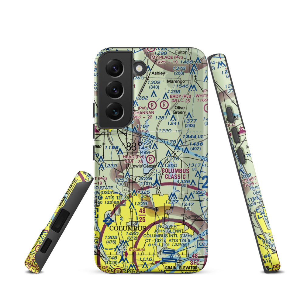 Head Field (OH44) VFR Sectional Samsung Phone Case Samsung Galaxy S22 model shown