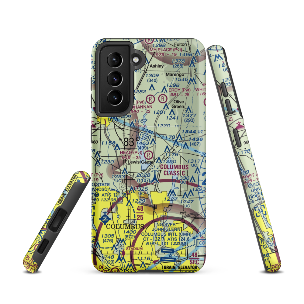 Head Field (OH44) VFR Sectional Samsung Phone Case Samsung Galaxy S21 model shown