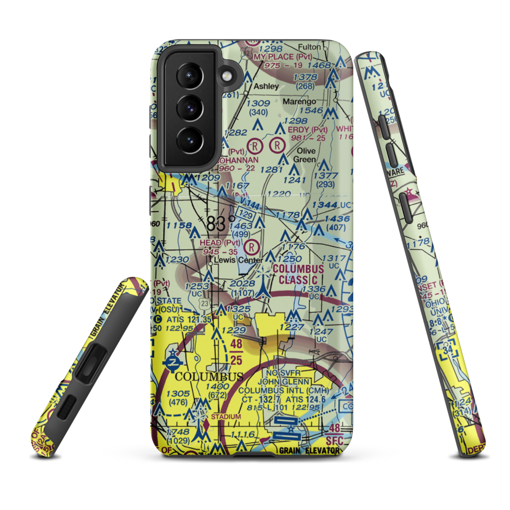 Head Field (OH44) VFR Sectional Samsung Phone Case Samsung Galaxy S21 Plus model shown
