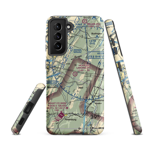 Heaven's Landing Airstrip (4WV4) VFR Sectional Samsung Phone Case