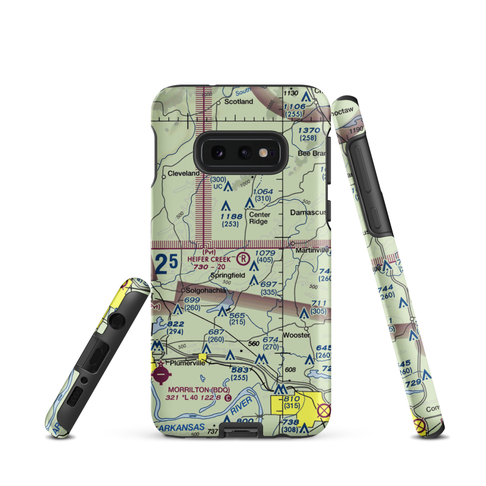 Heifer Creek Ranch Airport (16AR) VFR Sectional Samsung Phone Case Samsung Galaxy S10 Plus model shown