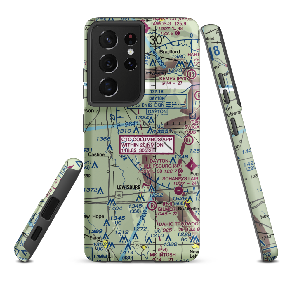 Heins Field (OA23) VFR Sectional Samsung Phone Case Samsung Galaxy S21 Plus model shown