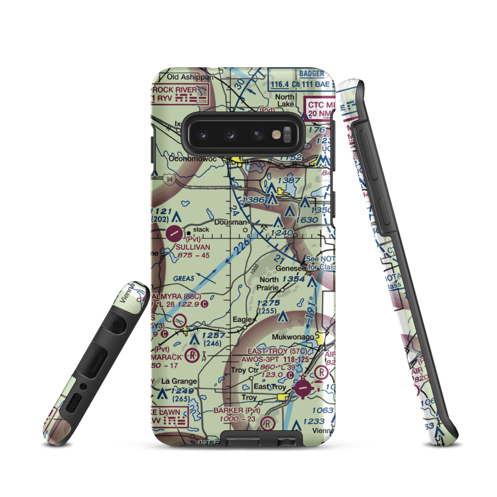 Heitman Field Airport (WI09) VFR Sectional Samsung Phone Case Samsung Galaxy S10 model shown