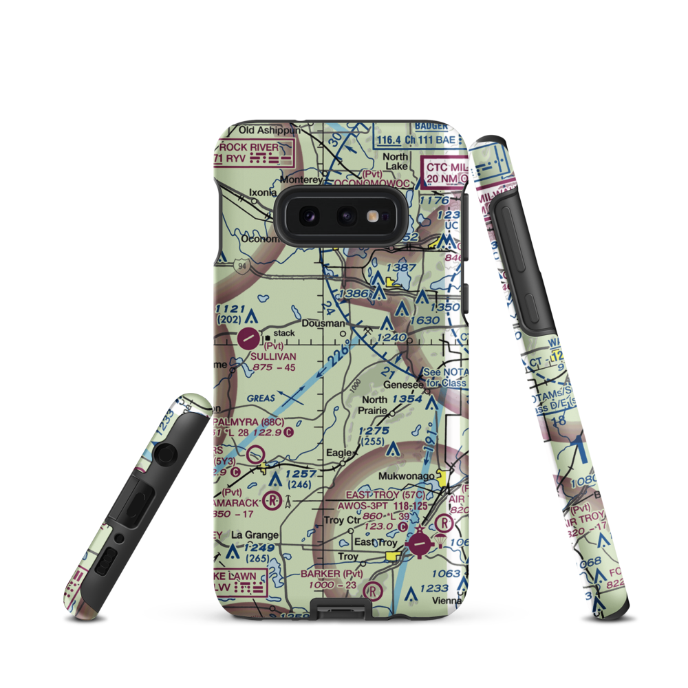 Heitman Field Airport (WI09) VFR Sectional Samsung Phone Case Samsung Galaxy S10 Plus model shown