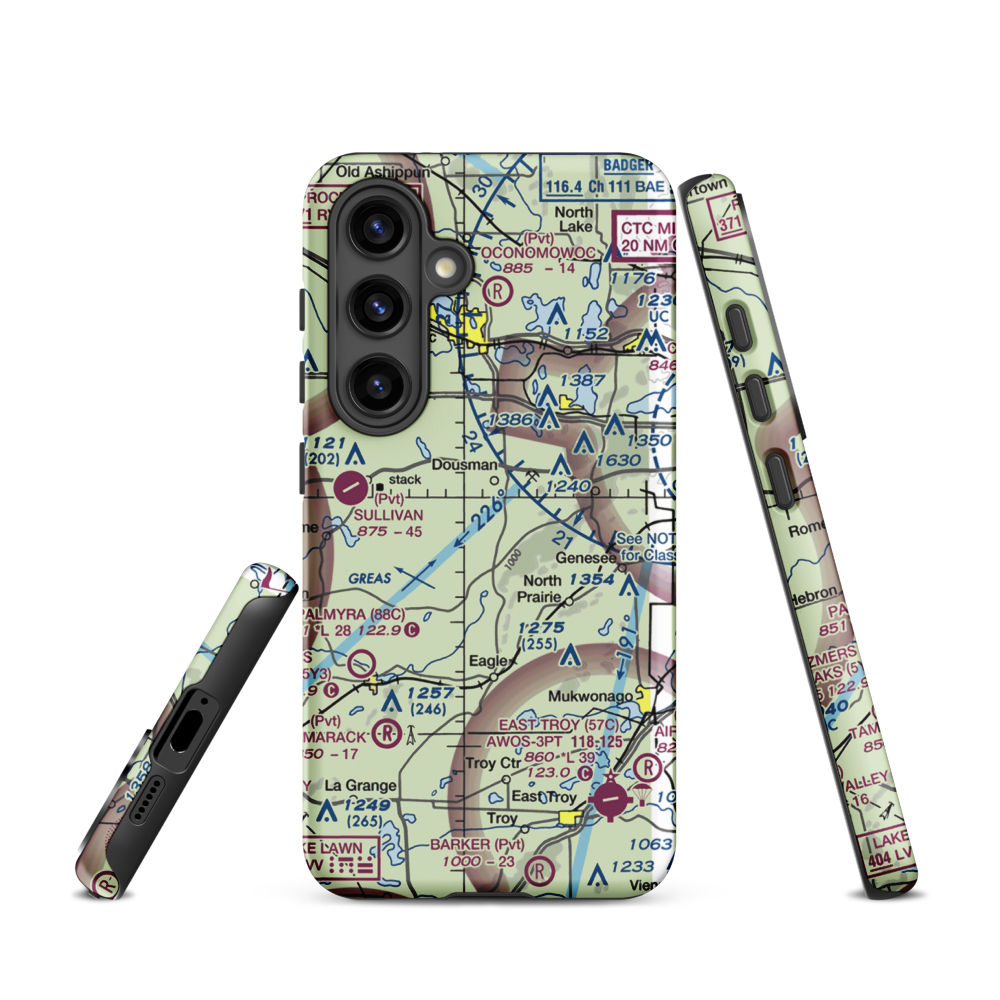 Heitman Field Airport (WI09) VFR Sectional Samsung Phone Case Samsung Galaxy S24 model shown