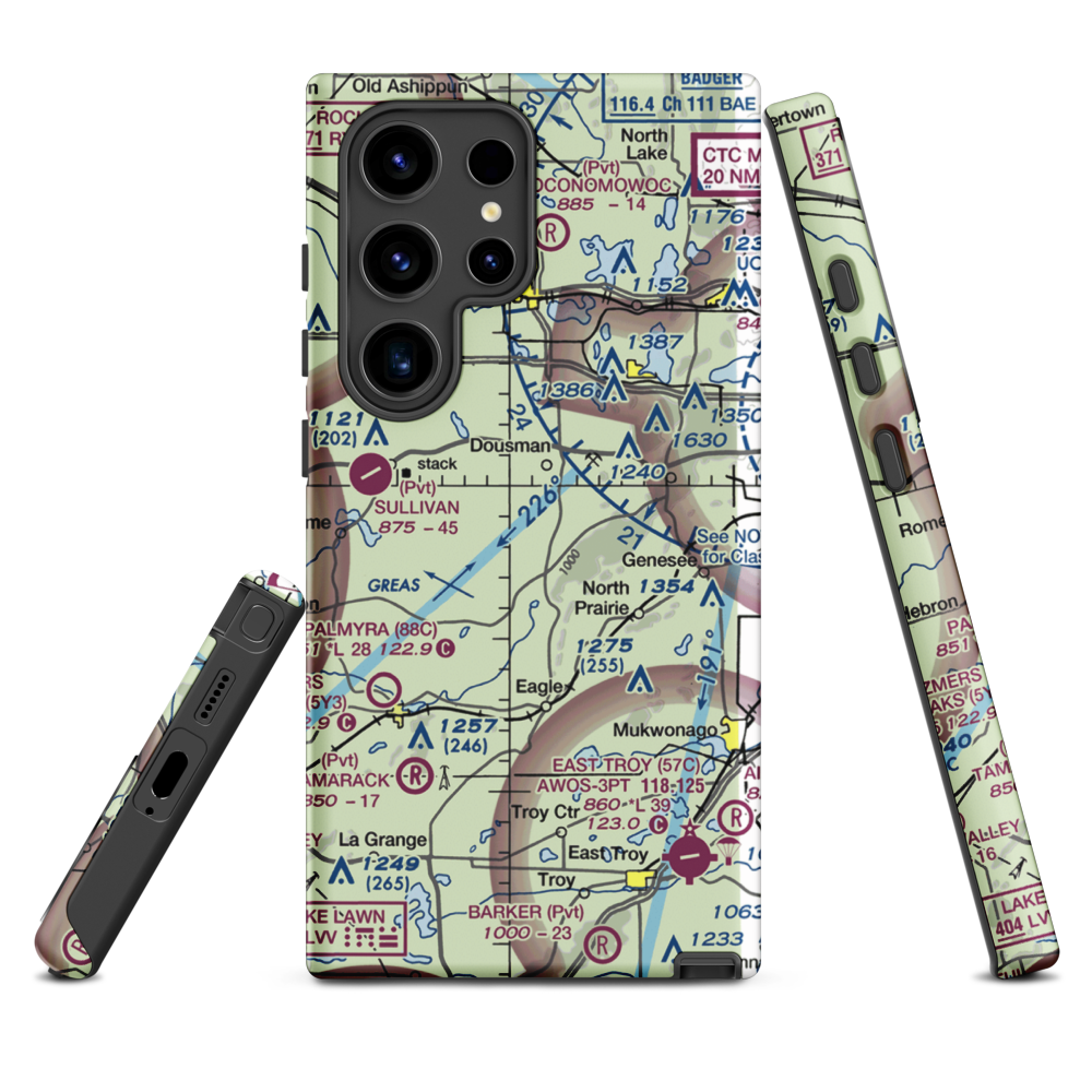 Heitman Field Airport (WI09) VFR Sectional Samsung Phone Case Samsung Galaxy S24 Ultra model shown