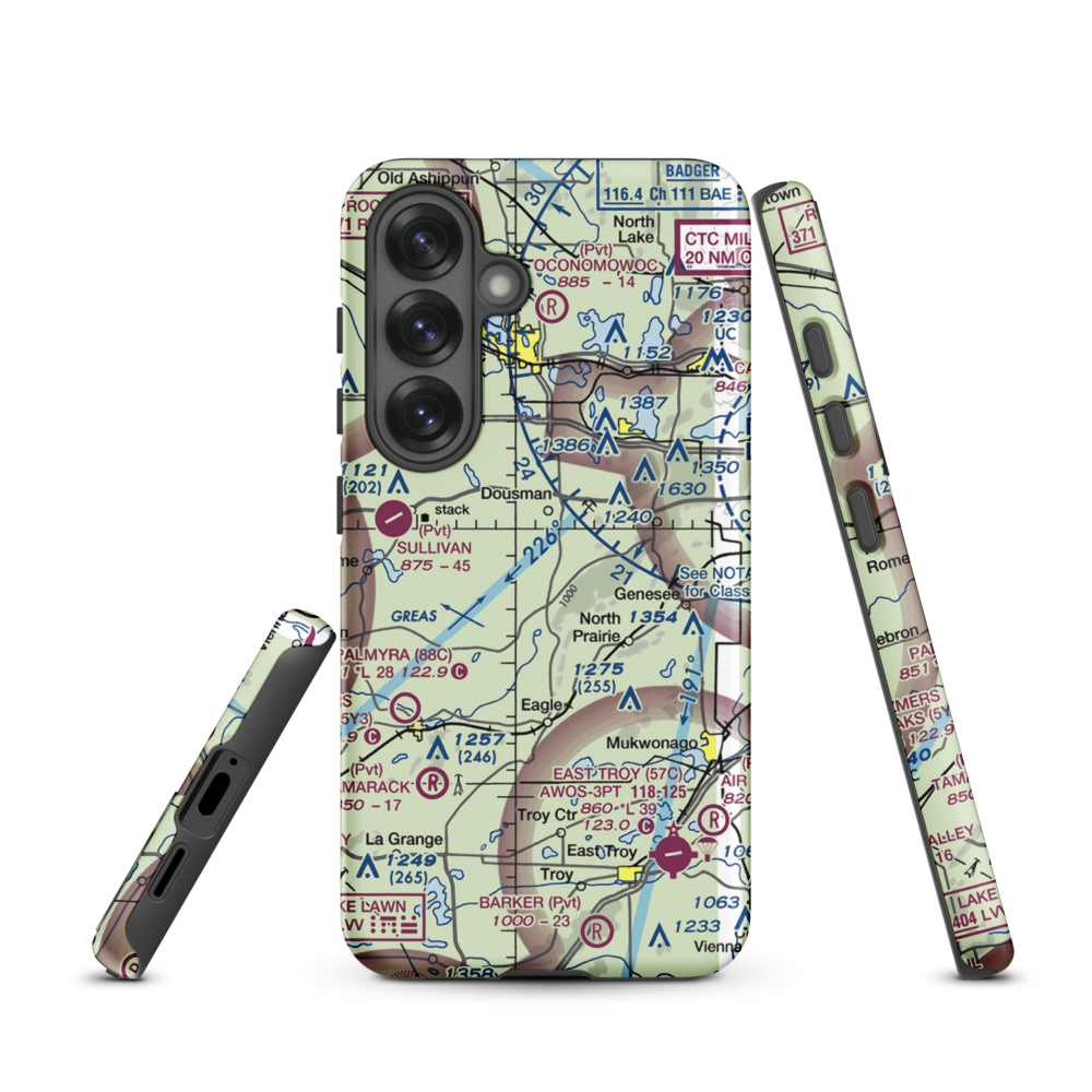Heitman Field Airport (WI09) VFR Sectional Samsung Phone Case Samsung Galaxy S25 model shown