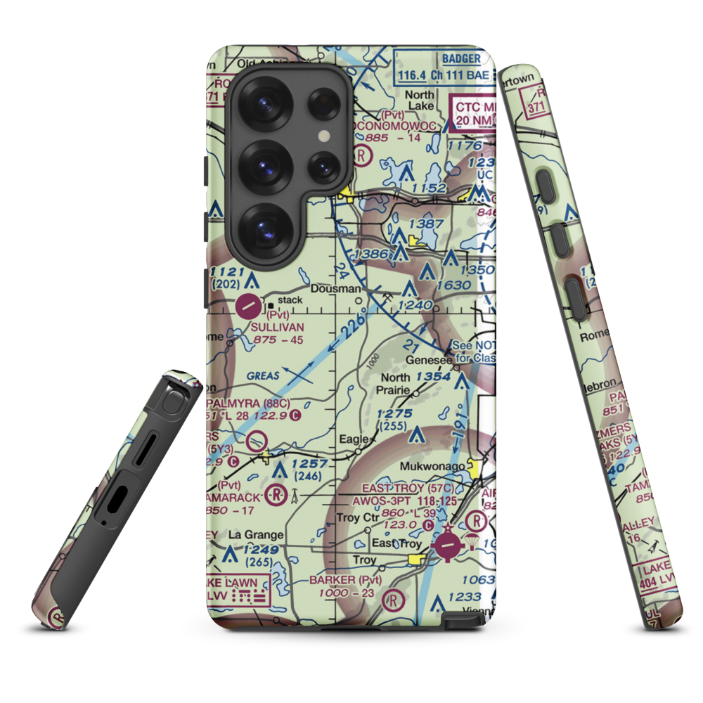 Heitman Field Airport (WI09) VFR Sectional Samsung Phone Case Samsung Galaxy S25 Ultra model shown