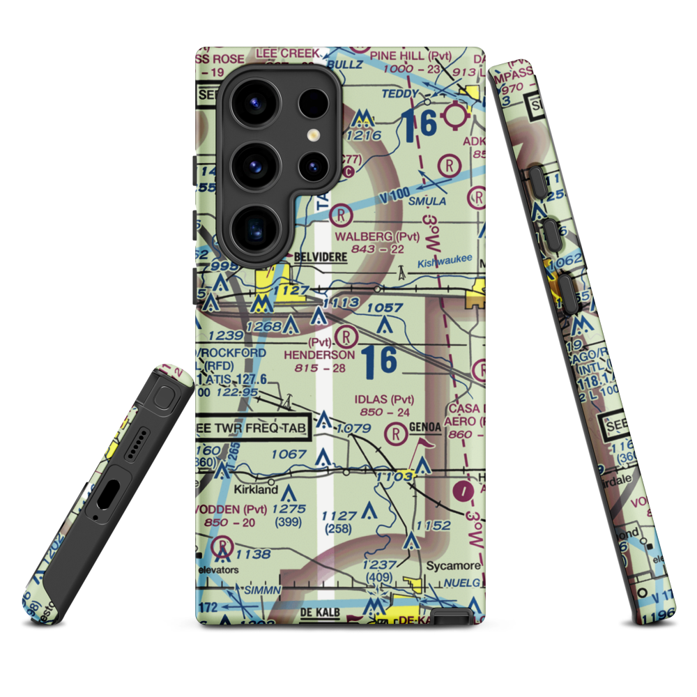 Henderson Field (IL34) VFR Sectional Samsung Phone Case Samsung Galaxy S24 Ultra model shown