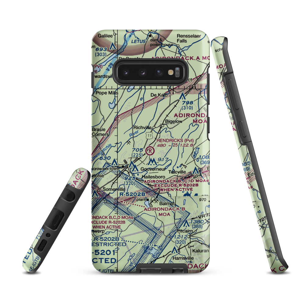 Hendricks Field (NK16) VFR Sectional Samsung Phone Case Samsung Galaxy S10 Plus model shown