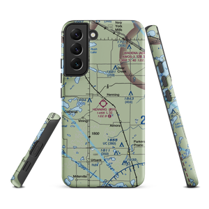 Henning Municipal Airport (05Y) VFR Sectional Samsung Phone Case
