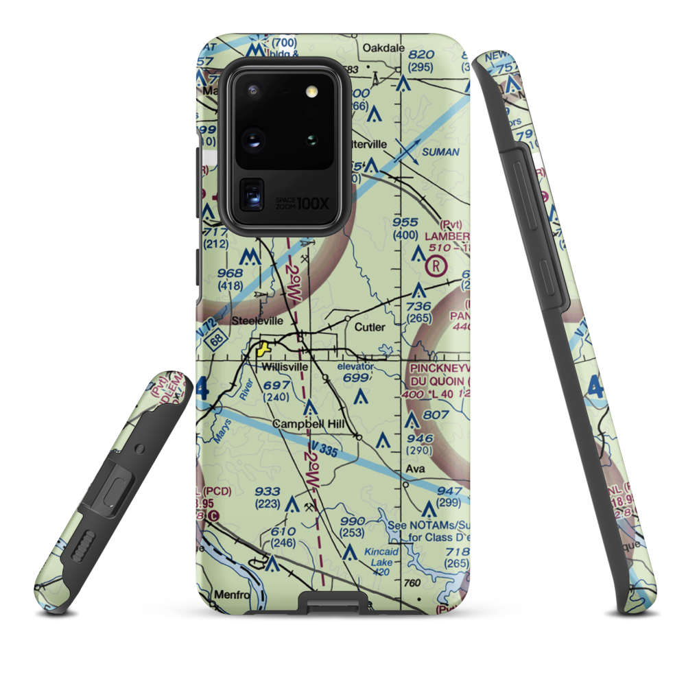 Hepp Airport (9LL2) VFR Sectional Samsung Phone Case Samsung Galaxy S20 Ultra model shown