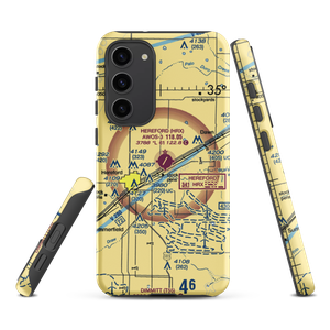 Hereford Municipal Airport (HRX) VFR Sectional Samsung Phone Case