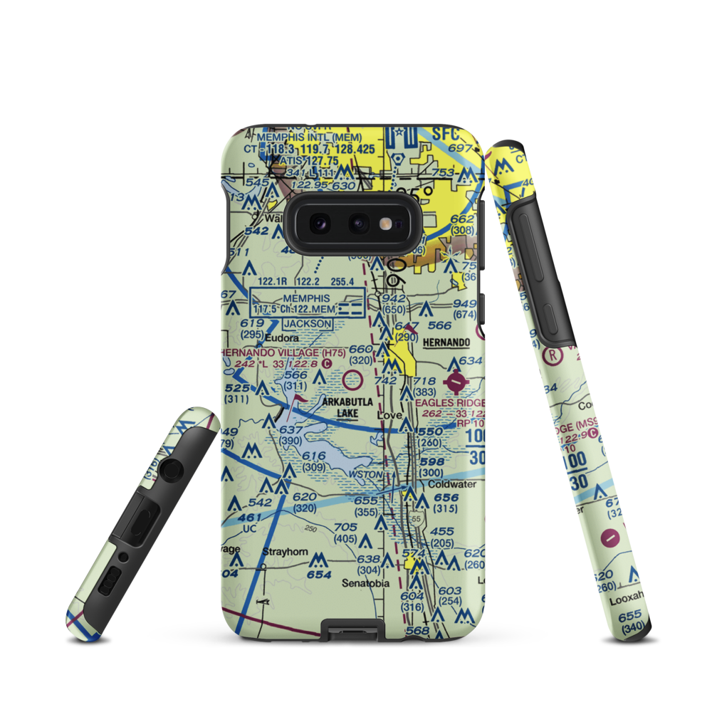 Hernando Village Airpark, Inc Airport (H75) VFR Sectional Samsung Phone Case Samsung Galaxy S10 Plus model shown
