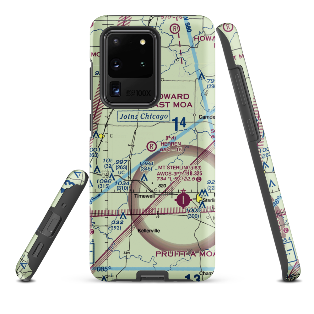 Herren Airport (IS56) VFR Sectional Samsung Phone Case Samsung Galaxy S20 Ultra model shown