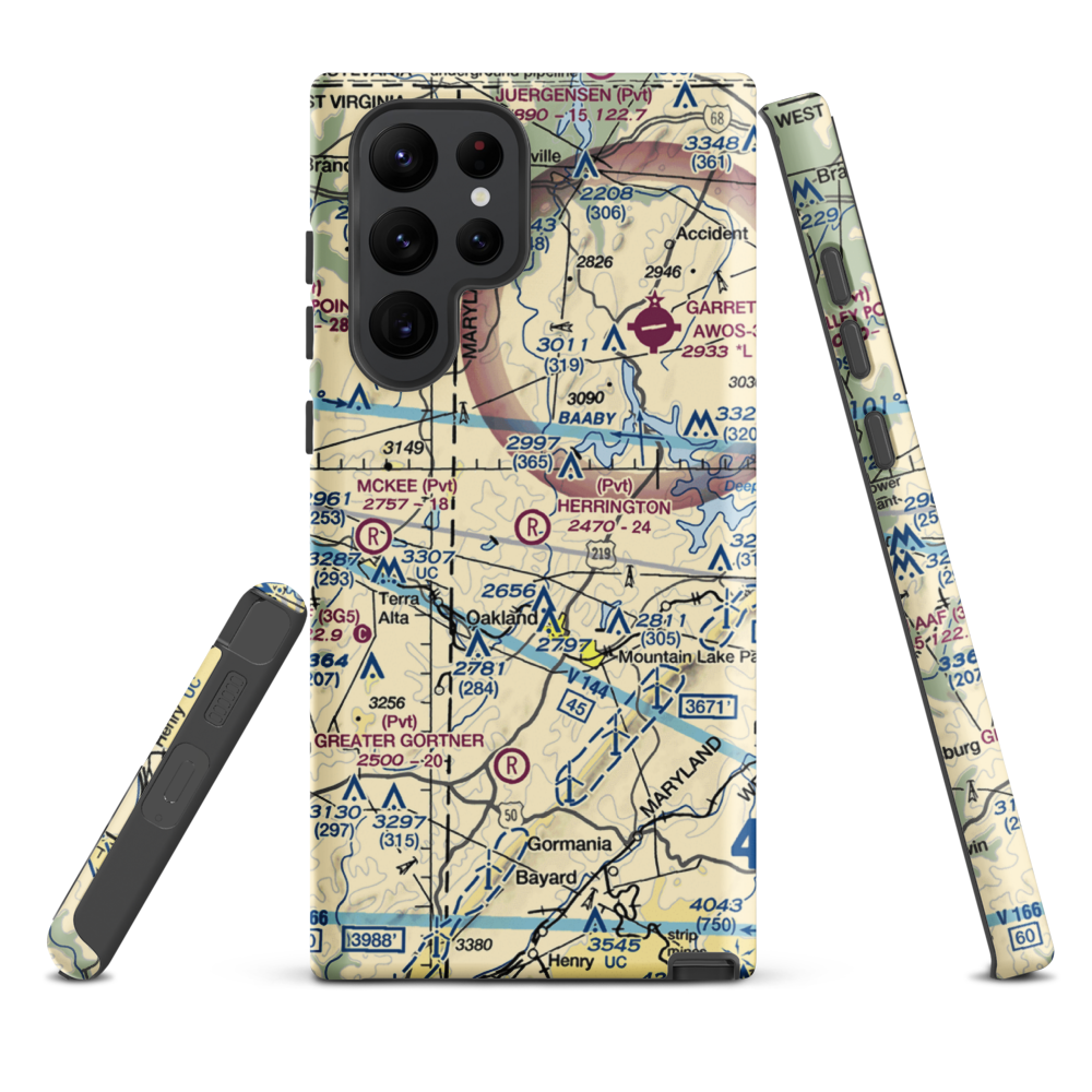Herrington Field (42MD) VFR Sectional Samsung Phone Case Samsung Galaxy S22 Ultra model shown