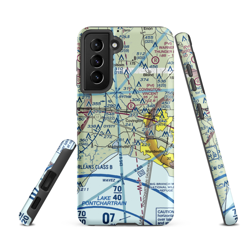 Hickham Field (LS76) VFR Sectional Samsung Phone Case Samsung Galaxy S21 Ultra model shown