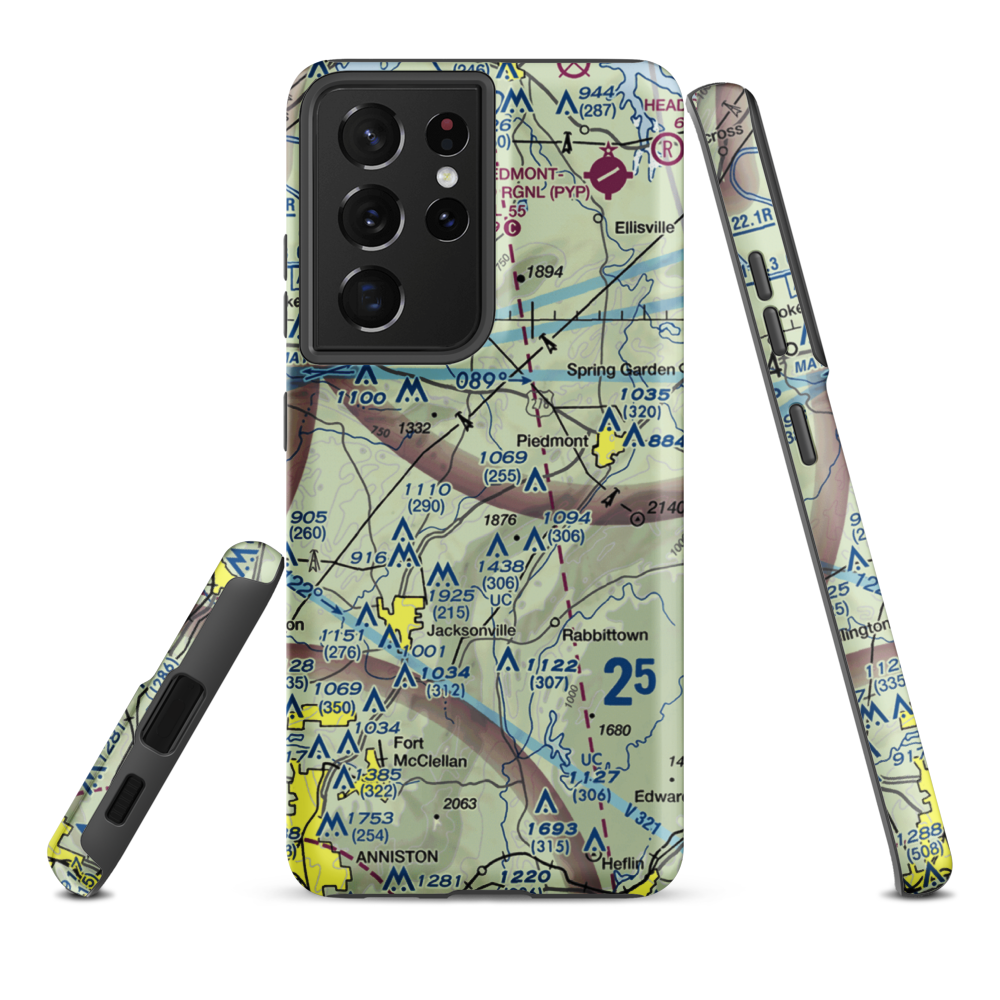 Hickory Grove STOLport (US-0064) VFR Sectional Samsung Phone Case Samsung Galaxy S21 Ultra model shown
