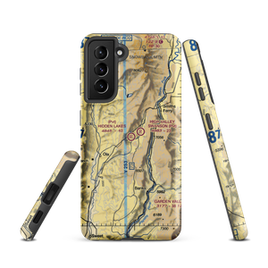 Hidden Lakes Airport (ID44) VFR Sectional Samsung Phone Case