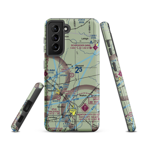 Hiebert Airfield (38KS) VFR Sectional Samsung Phone Case