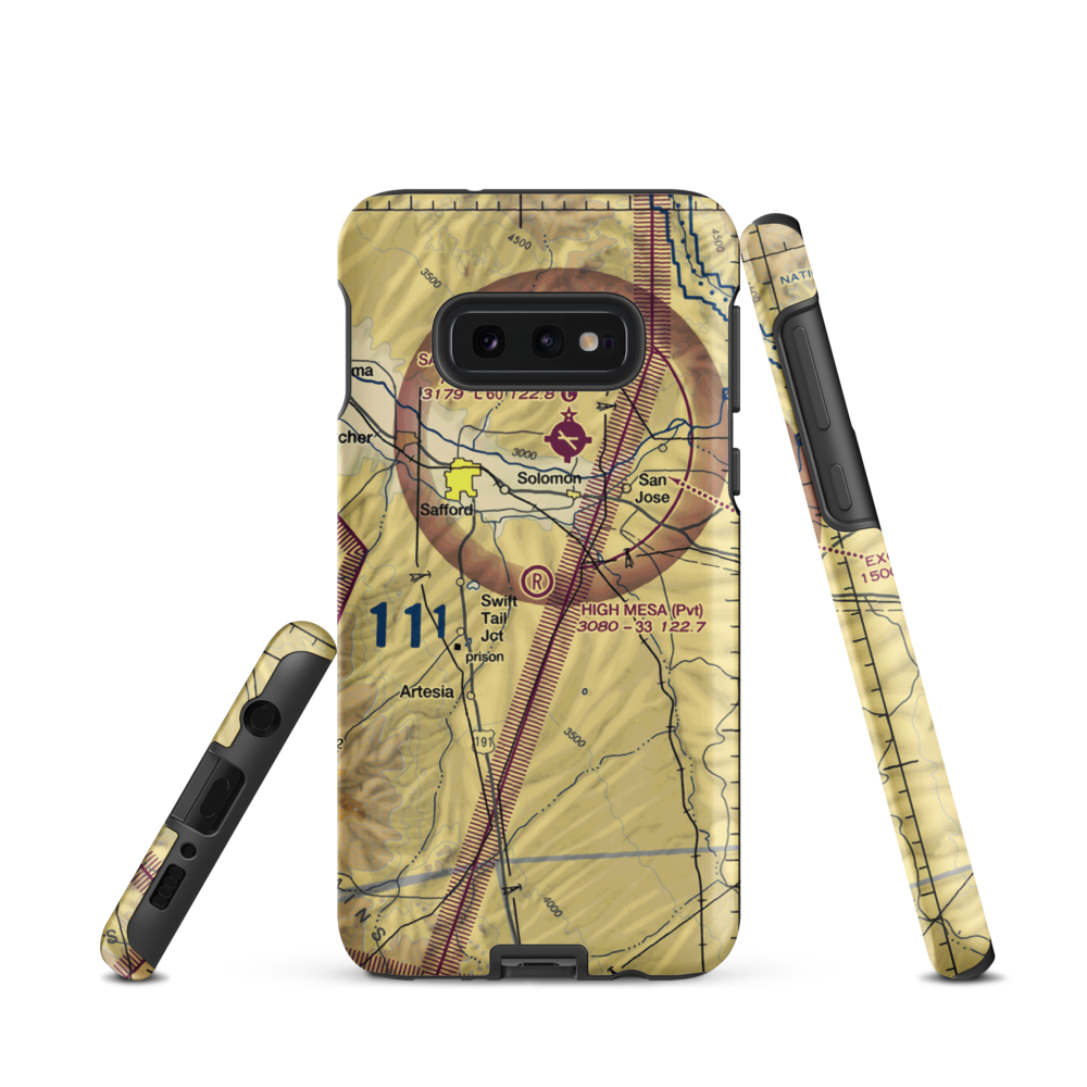High Mesa Airpark (3AZ8) VFR Sectional Samsung Phone Case Samsung Galaxy S10 Plus model shown