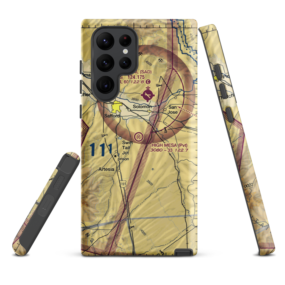 High Mesa Airpark (3AZ8) VFR Sectional Samsung Phone Case Samsung Galaxy S22 Ultra model shown